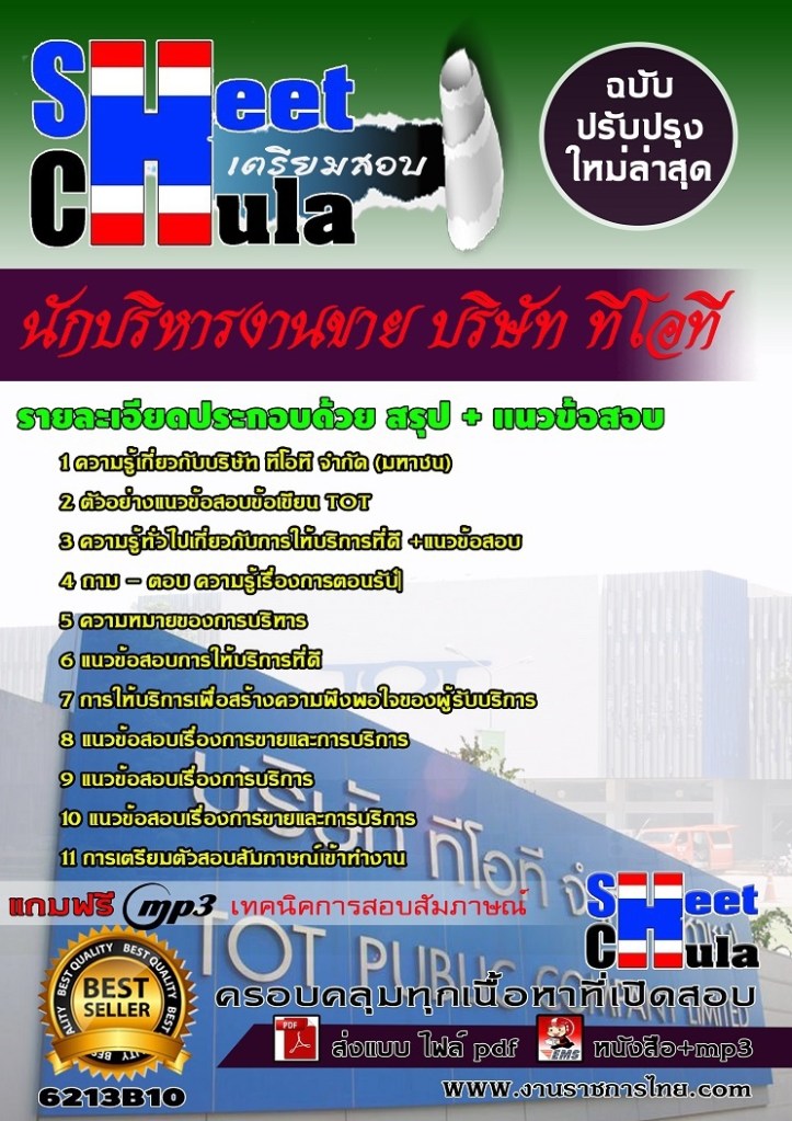 6213B10 นักบริหารงานขาย บริษัท ทีโอที